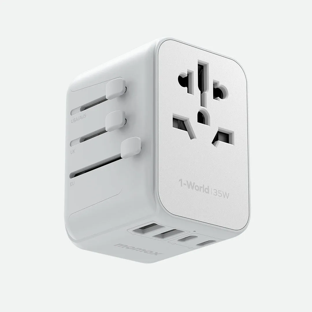 1-World PD 5 Port Travel  Adapter 35W