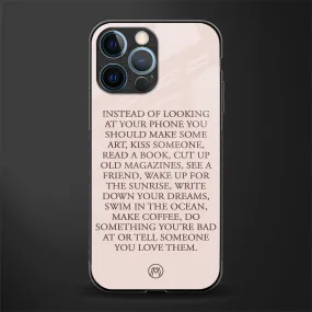 11 Things To Do Phone Case for iPhone 14 Pro | Glass Case