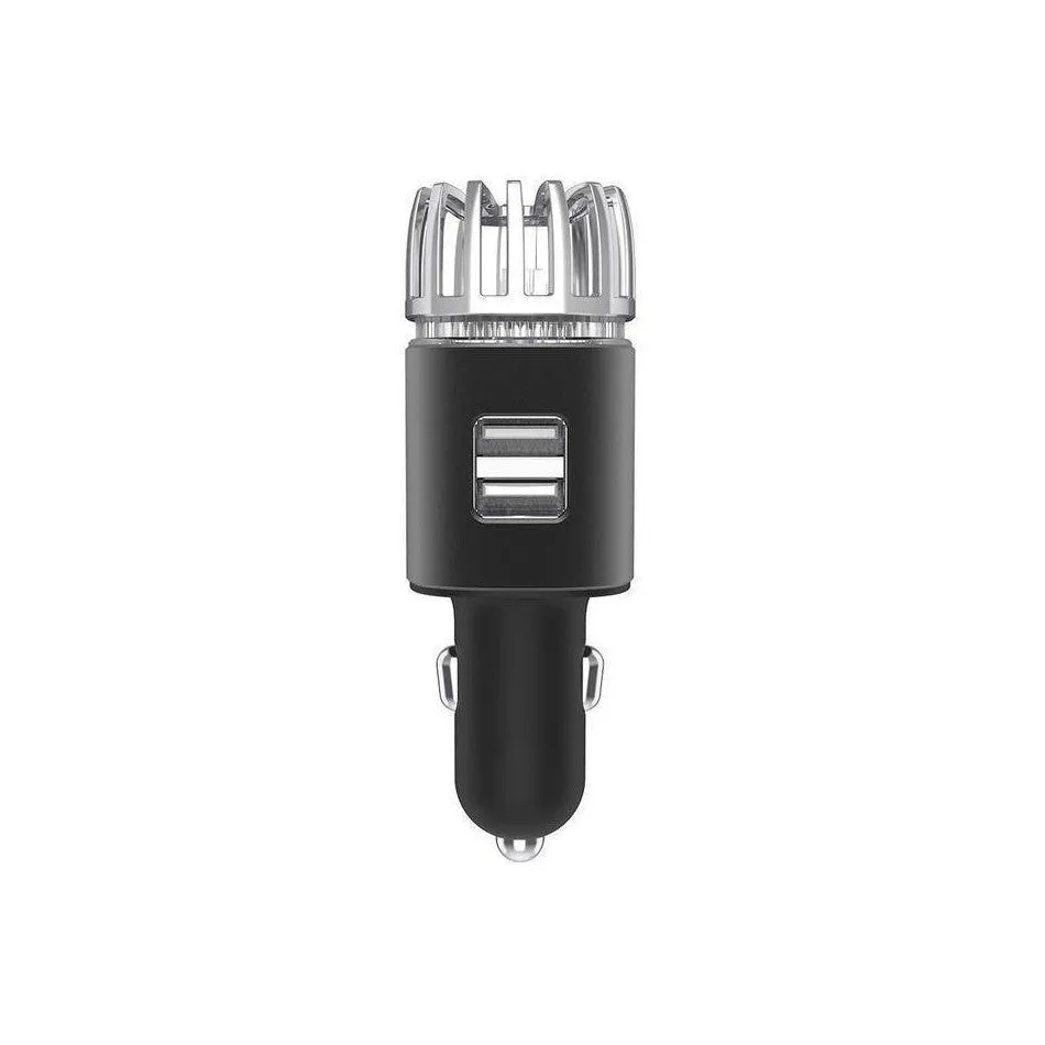 2 In 1 Smart Portable USB Vehicle Car Charger and Airpurifier