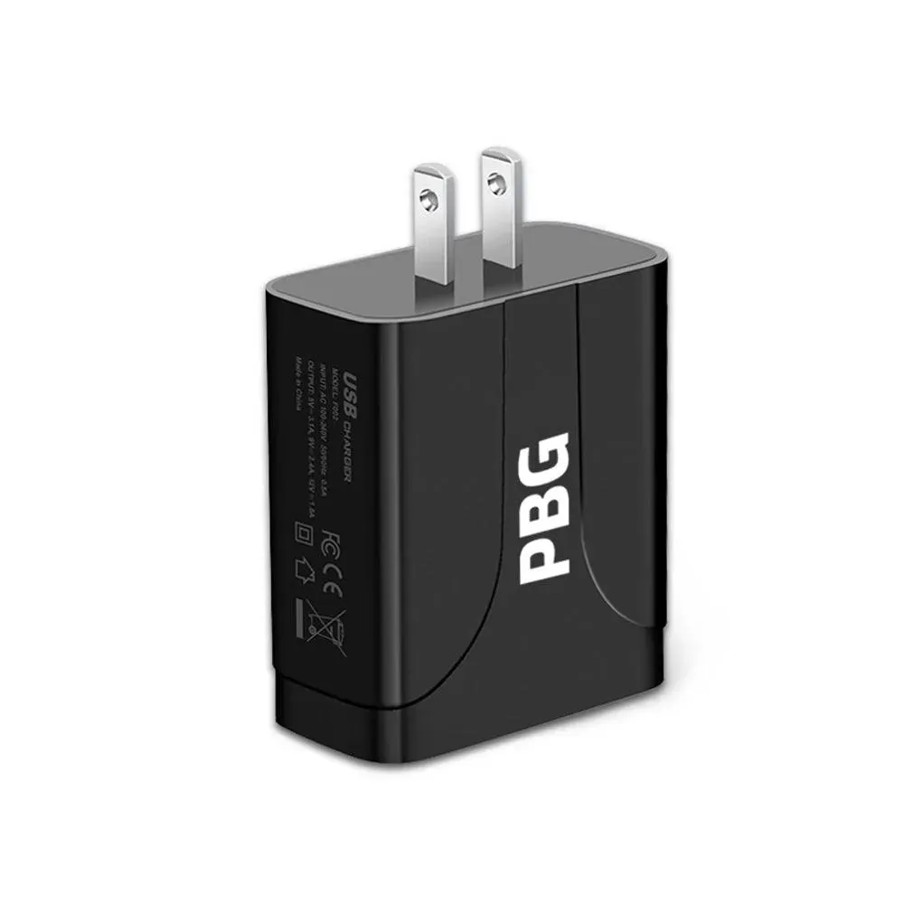 2 Pack PBG 5 Port Wall Charger Charge 5 Devices at Once!