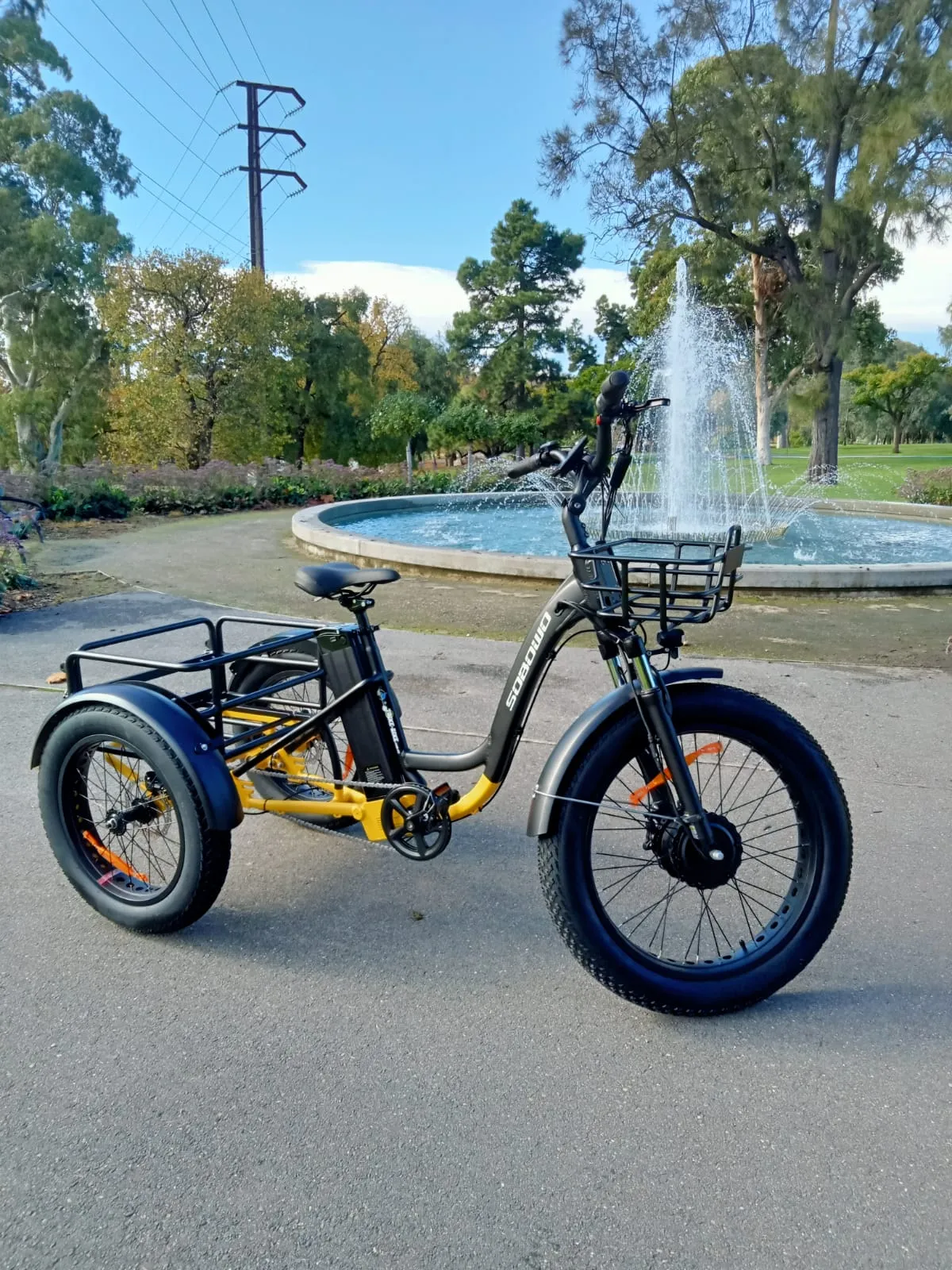 2024 24" Fat Trike Bike 48V 15Ah including