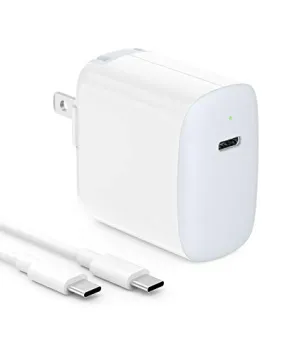 20W USB C Charger for iPad Pro 12.9/11 inch 2021 2020 2018, iPad Mini 6, iPad Air 4, Google Pixel 6 6Pro 5 4 3 2 XL 3A 4A, LG, Galaxy, Fast Power Adapter Block, Wall Plug, Foldable, LED, 6.6ft Cable