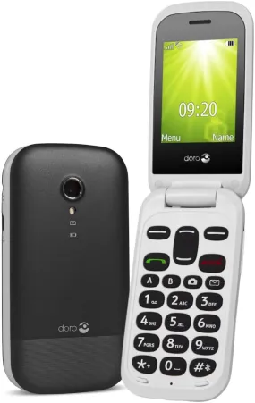 2404 2G Dual SIM Unlocked Basic Mobile Phone for Seniors with Large Colour Display, Big Buttons and Emergency Button (Black) [UK and Irish Version]