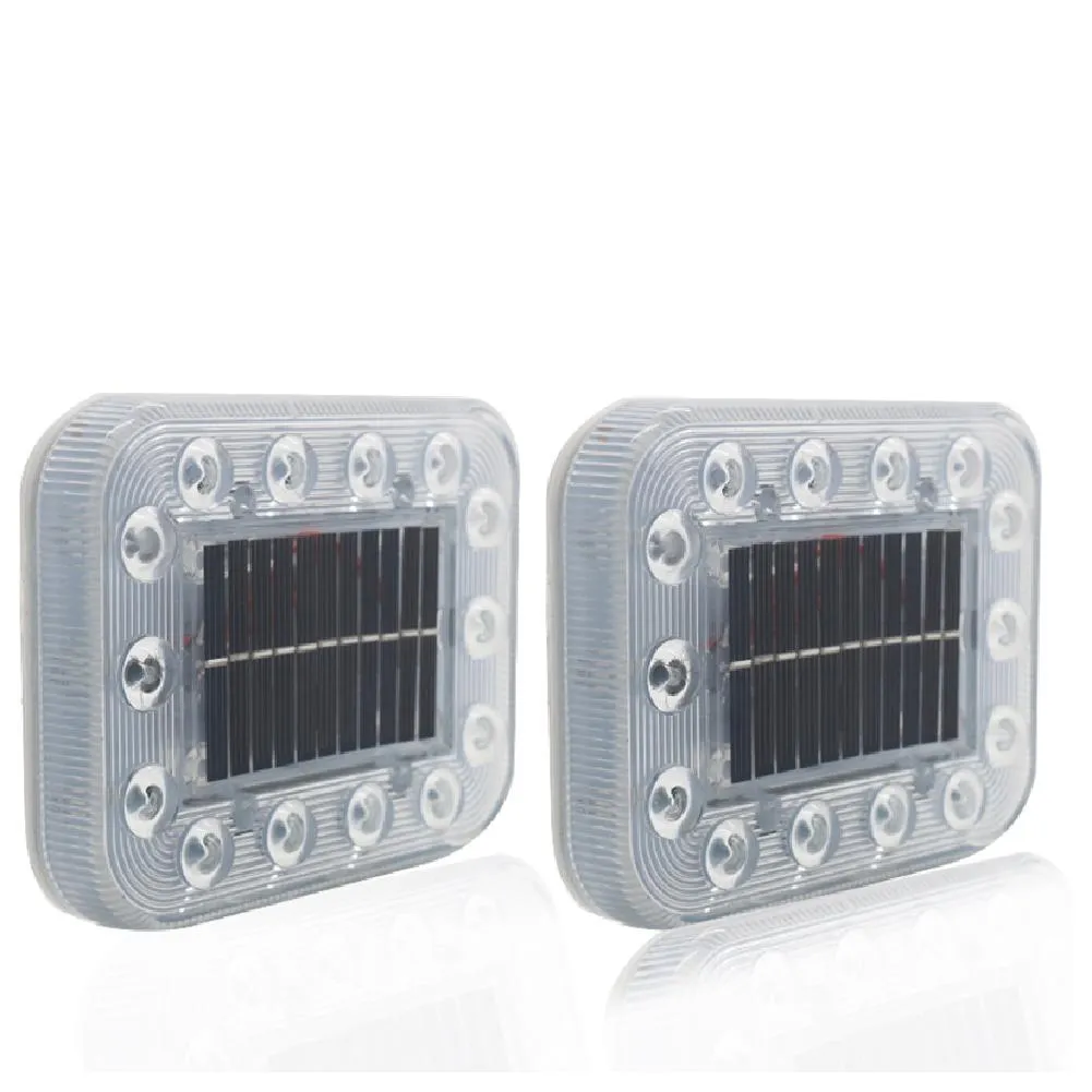 2PCS anti-tail strobe Light Warning Light Flashing Taillight Truck Lamp Seven Color Waterproof for Magnet Switch Solar Energy