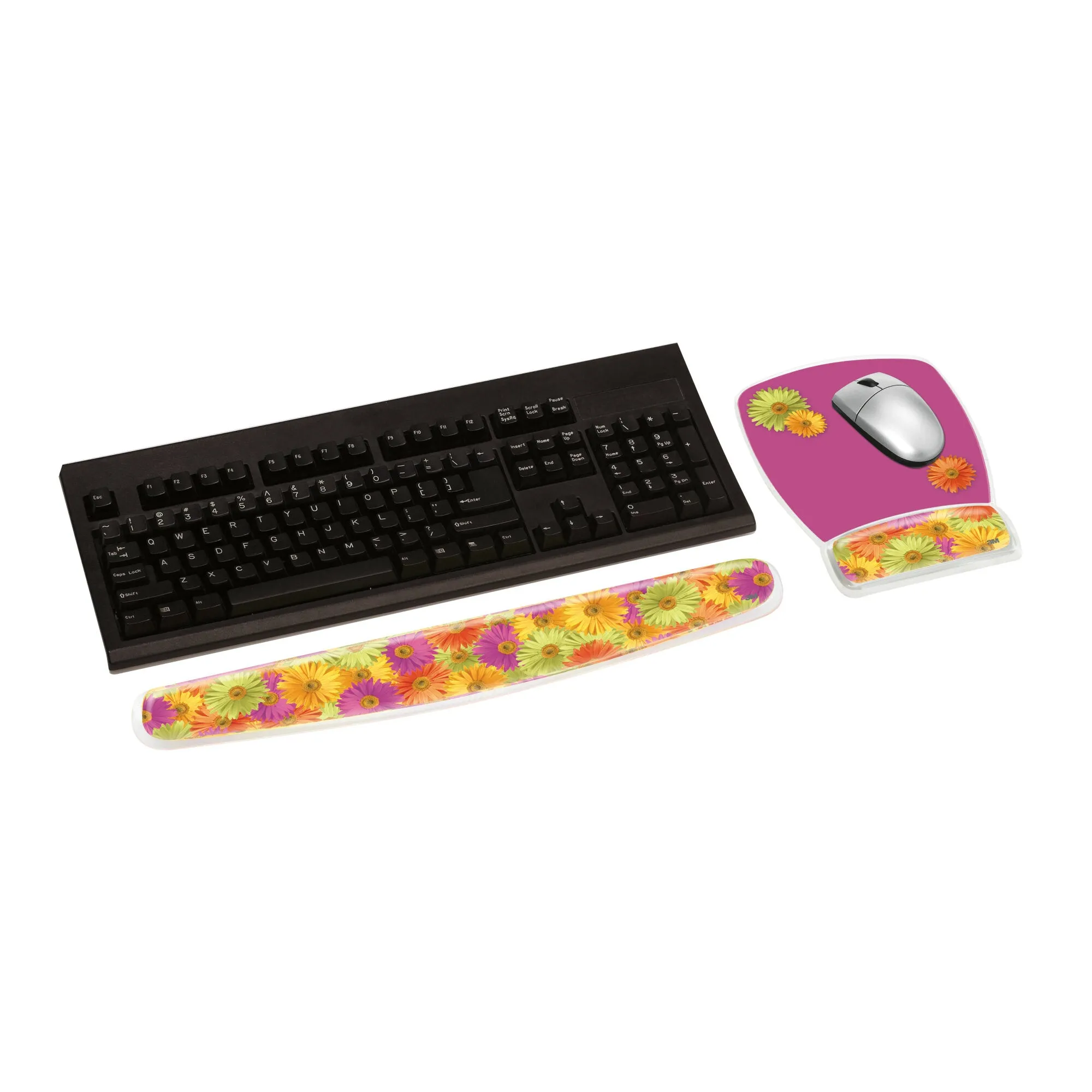 3M Gel Mousepad Wristrest MW308DS, Compact Size, Clear Gel DaisyDesign