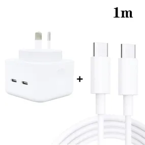 40W Dual PD USB-C Charger with Dual Type-C Cable and AU Plug