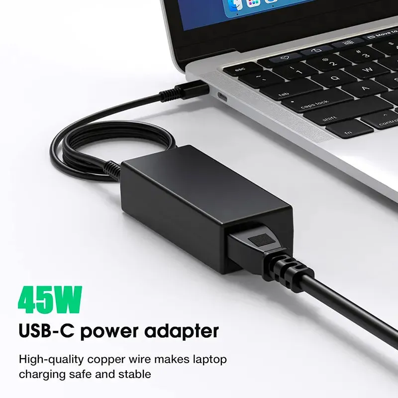 45W Charger for Dell Laptops with USB Type-C