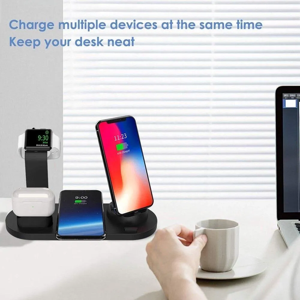 6 in 1 Wireless Charging Dock Station