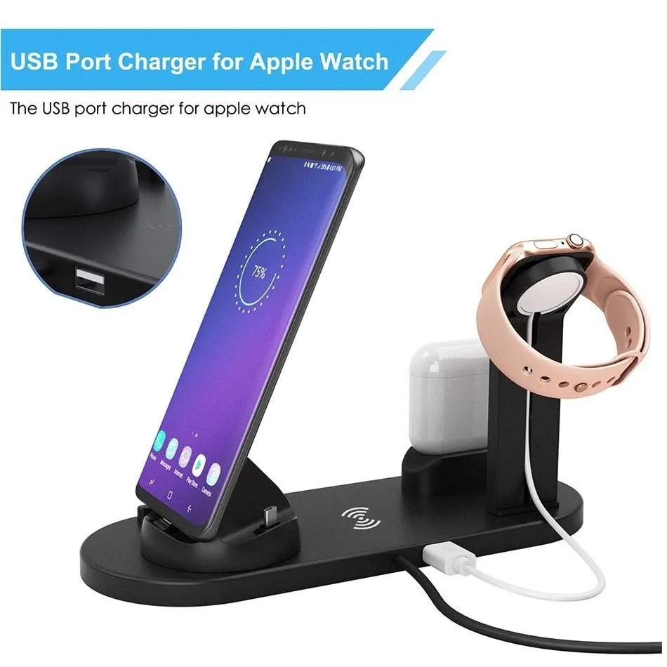 6 in 1 Wireless Charging Dock Station