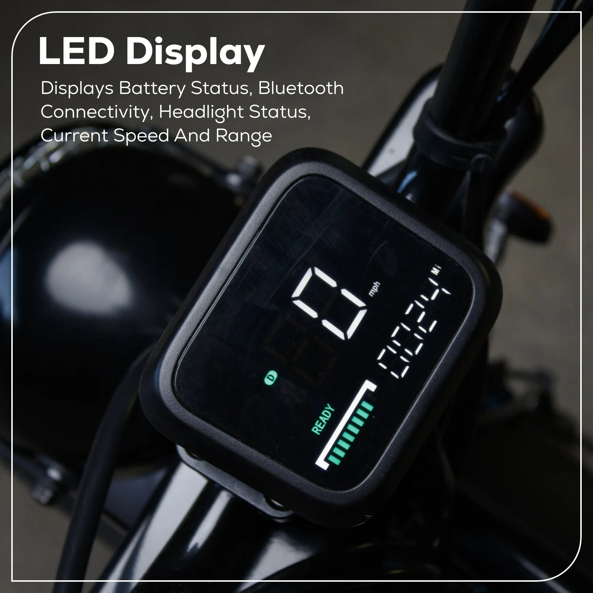 80V STEALTH Series Electric Mini-Bike w/ (2) 8.0Ah Batteries & Dual-Port Rapid Charger