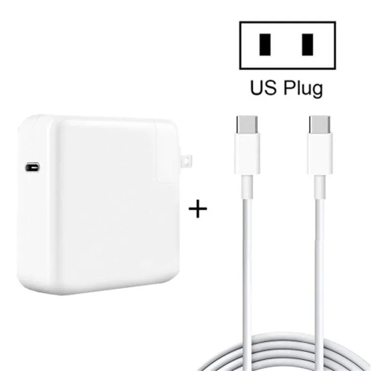 96W Compact USB-C Power Adapter with 1.8m Fast Charging Cable