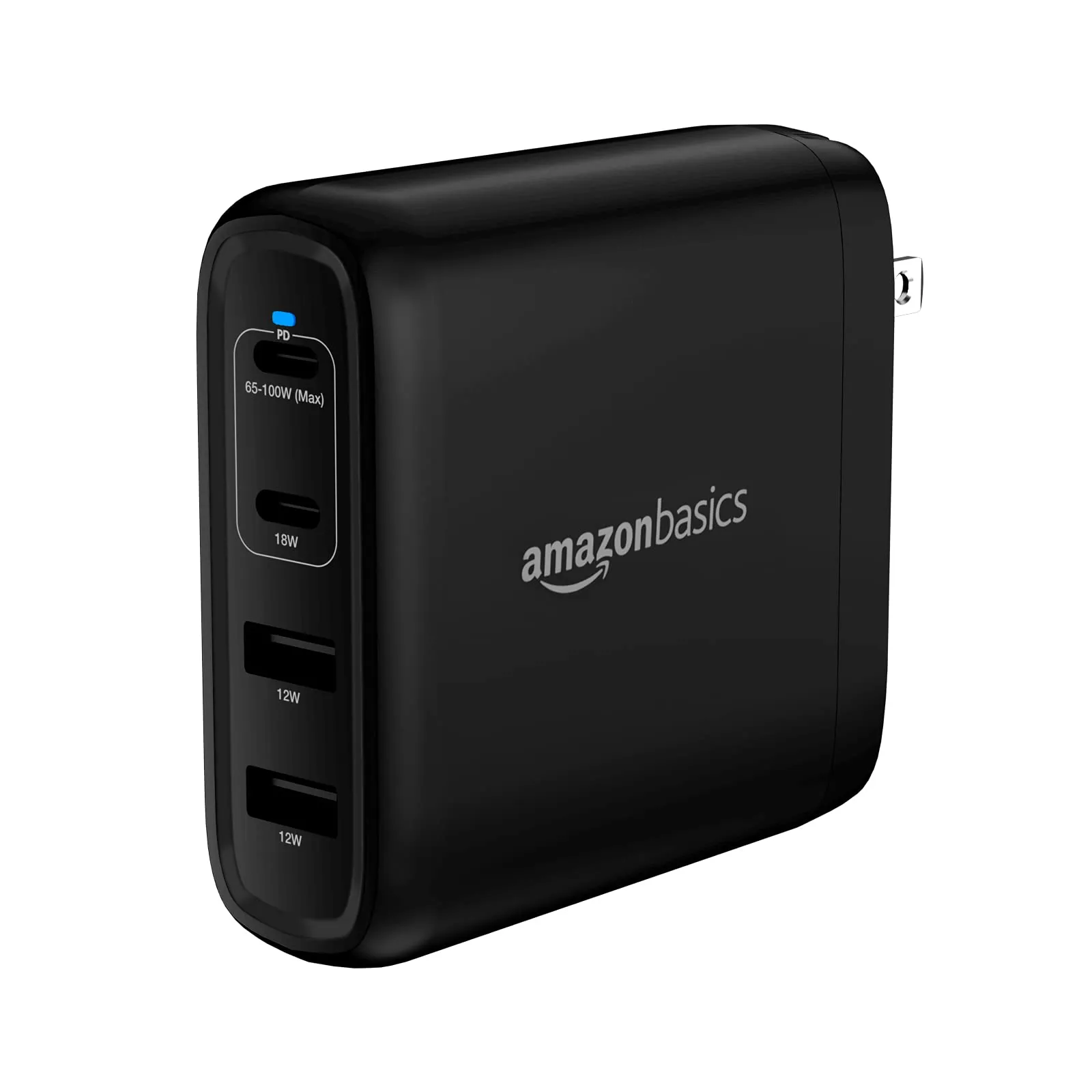 Amazon Basics 30W One-Port GaN USB-C Wall Charger with Power Delivery PD for Tablets & Phones