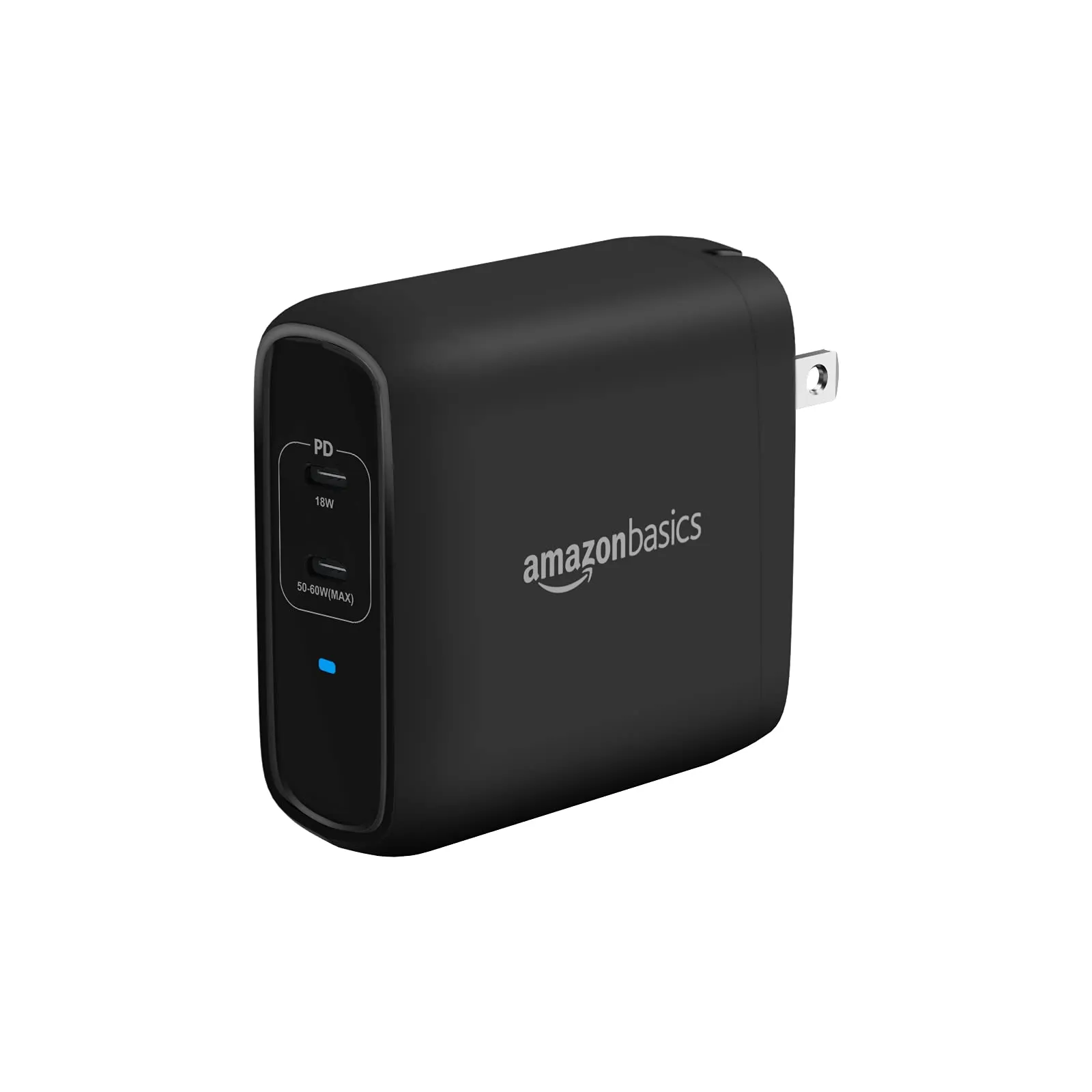 Amazon Basics 30W One-Port GaN USB-C Wall Charger with Power Delivery PD for Tablets & Phones