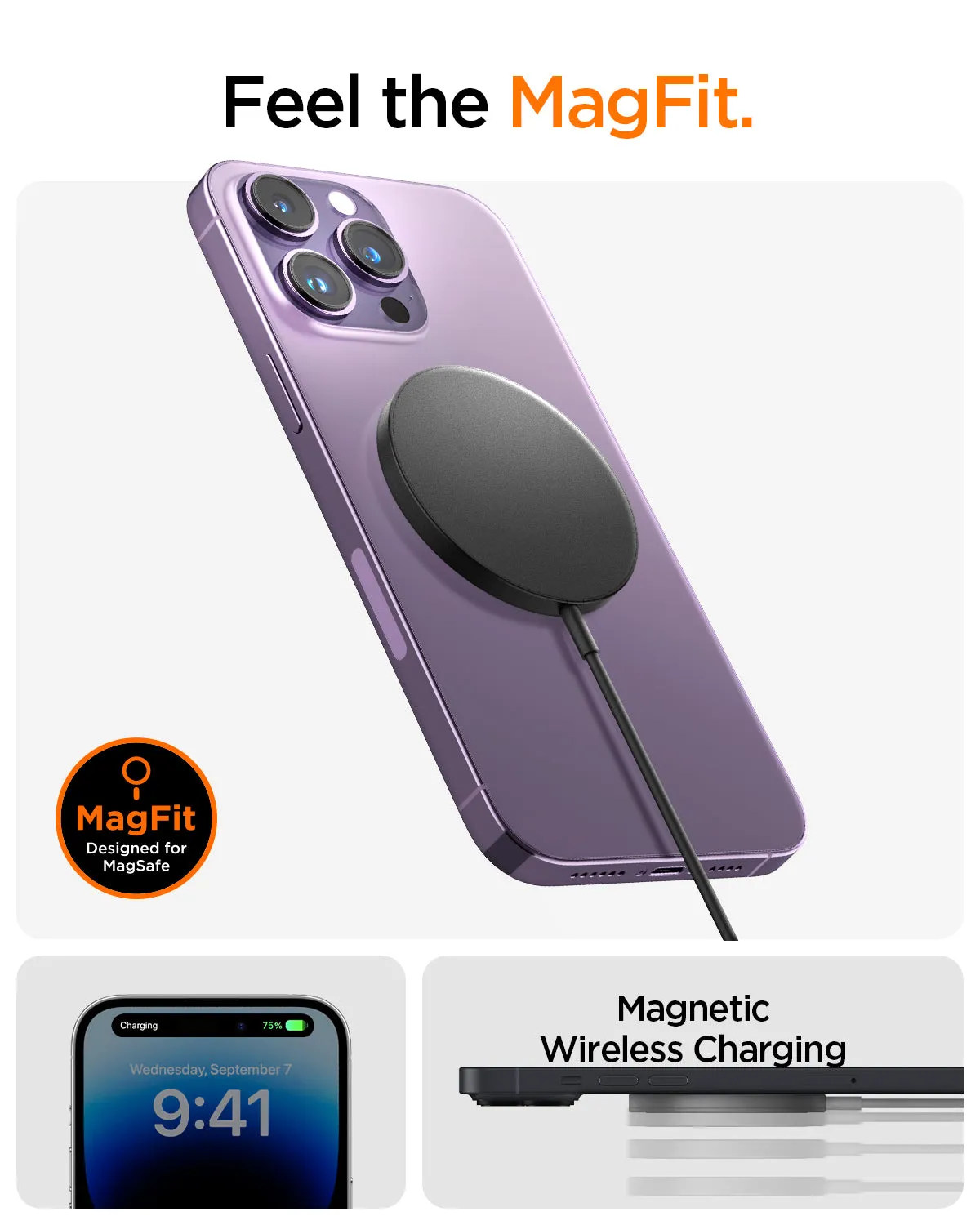 ArcField™ Magnetic 7.5W Wireless Charger | PF2101 (MagFit)