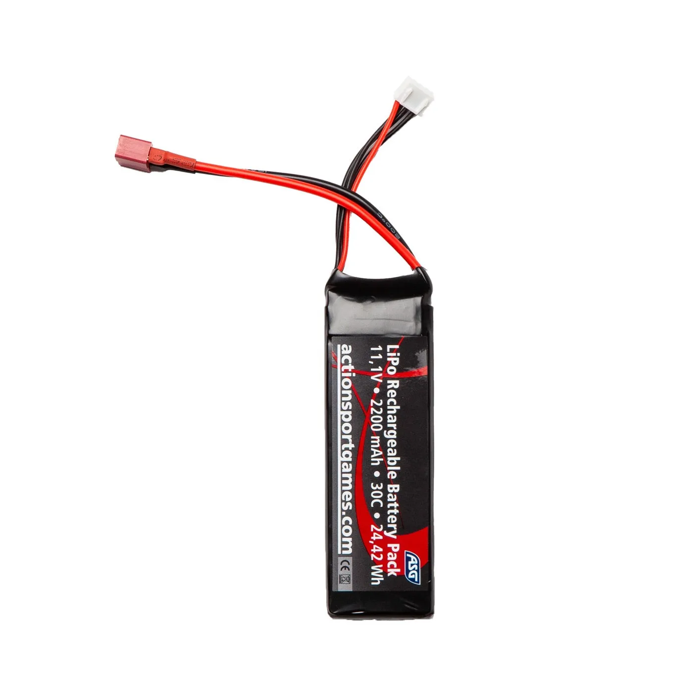 ASG 11.1V 2200mAh 30C LIPO Battery - Small-Type (Deans)