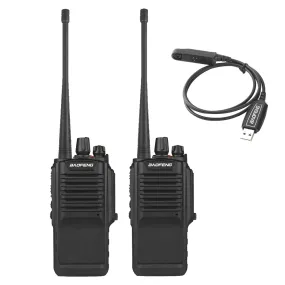 Baofeng BF-9700 [2 Pack   Cable] | UHF | 7/5/1W | Waterproof | Noise Reduction [DISCONTINUED]