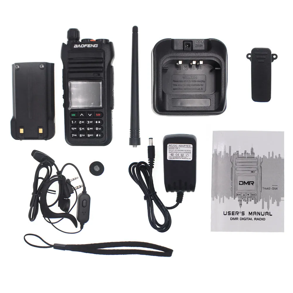 Baofeng CH-6DMR Dual Band Amateur radio <5 Watt Dm-1706 LITHIUM