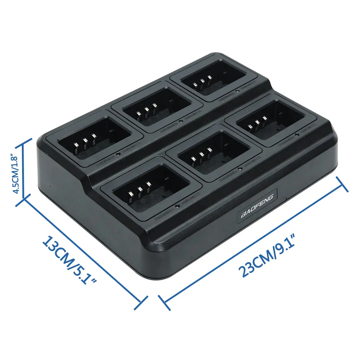 Baofeng UV-5R Six Way Charger Multi Unit Two Way Radio Charger for Baofeng BF-F8HP UV-5R  UV-5RE UV-5RTP UV-5X3 Walkie Talkie an