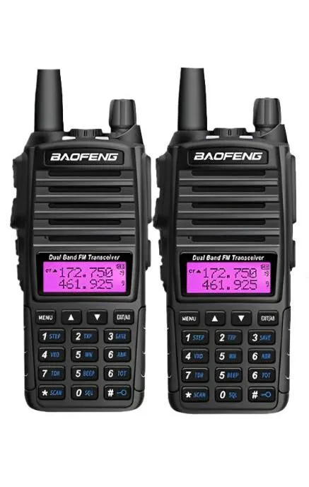 Baofeng UV-82 Walkie Talkie 8W 1PCS 2PCS FM Radio Type C Battery Optional Comunicado Radio For Hunting CB Ham Radios UV-5R UV-16