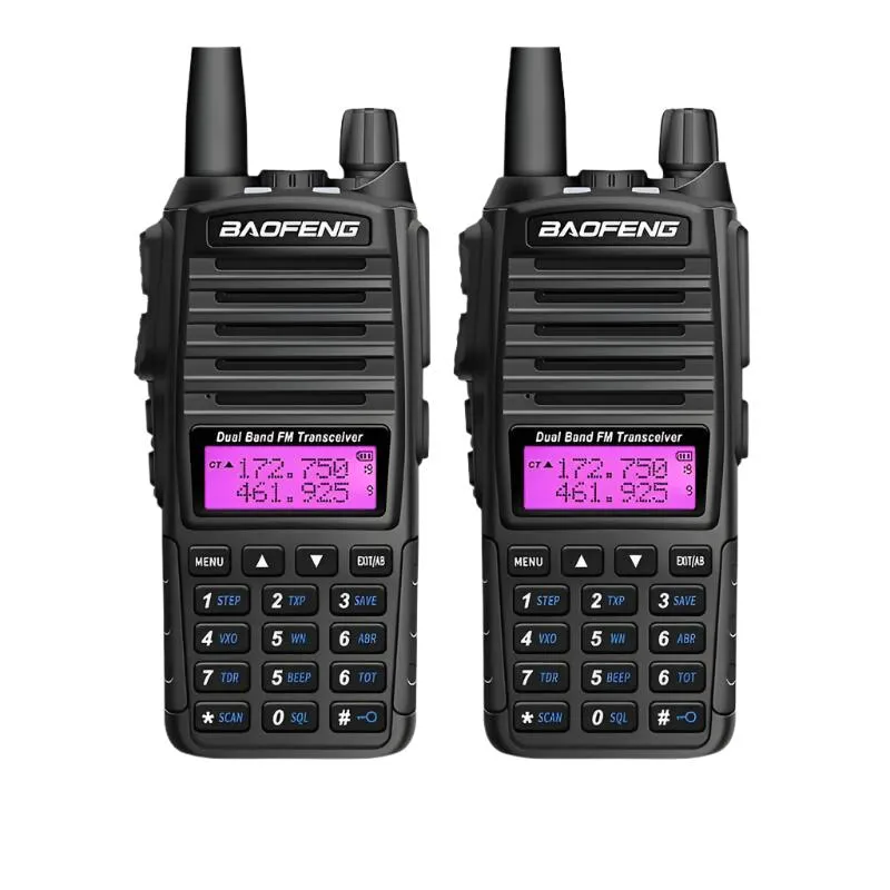 Baofeng UV-82 Walkie Talkie 8W 1PCS 2PCS FM Radio Type C Battery Optional Comunicado Radio For Hunting CB Ham Radios UV-5R UV-16