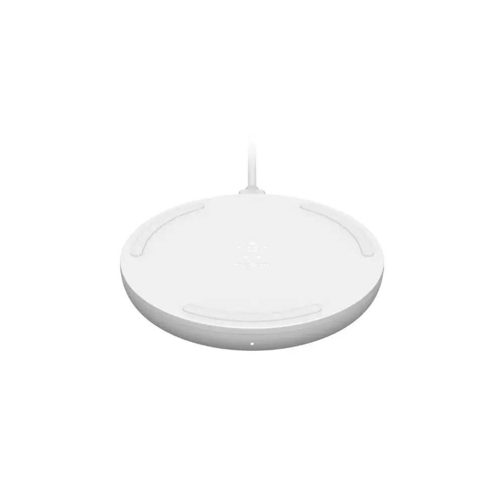 Belkin WIA001MYWH mobile device charger Mobile phone White AC Wireless charging Fast charging Auto