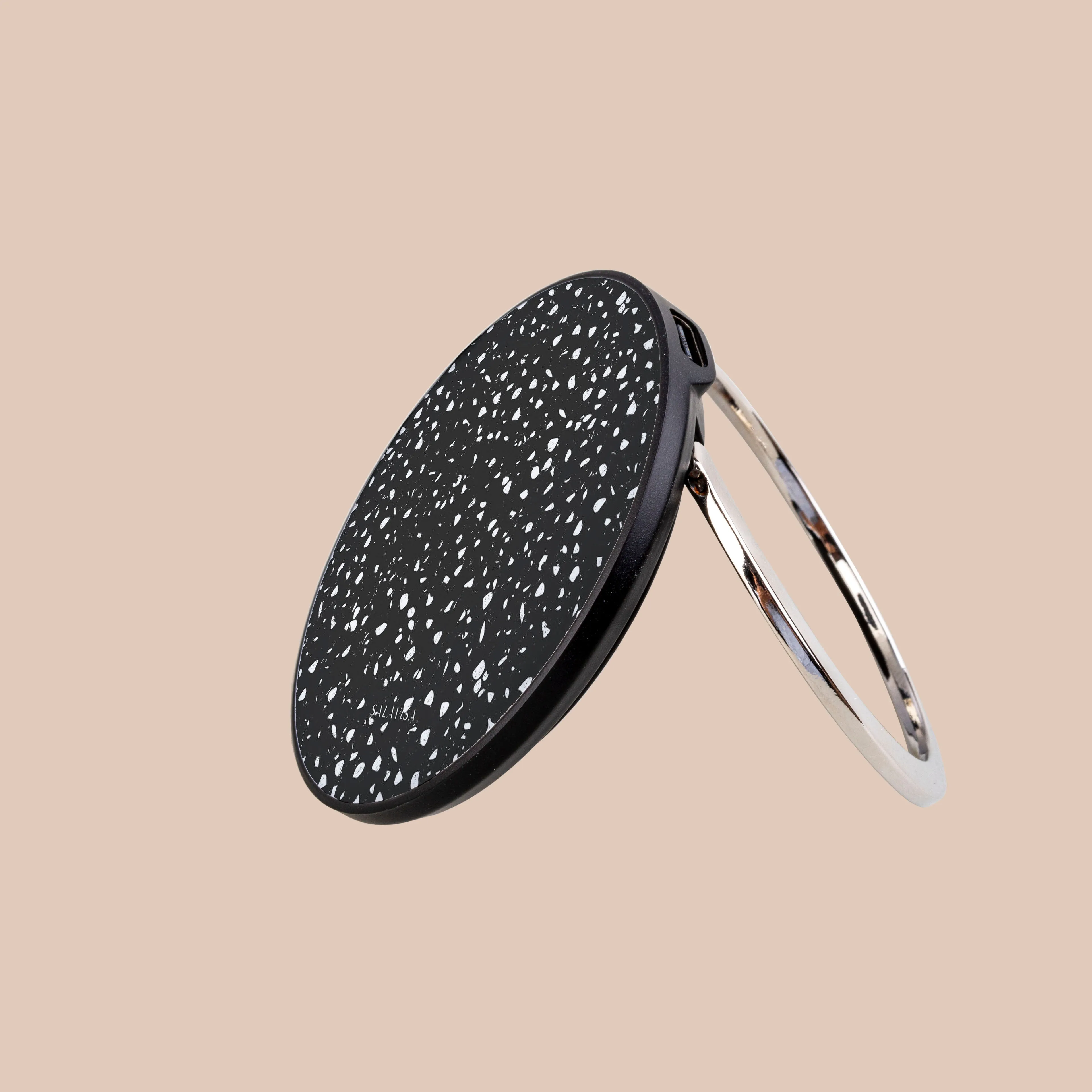 Black Coffee Terrazzo Wireless Charger