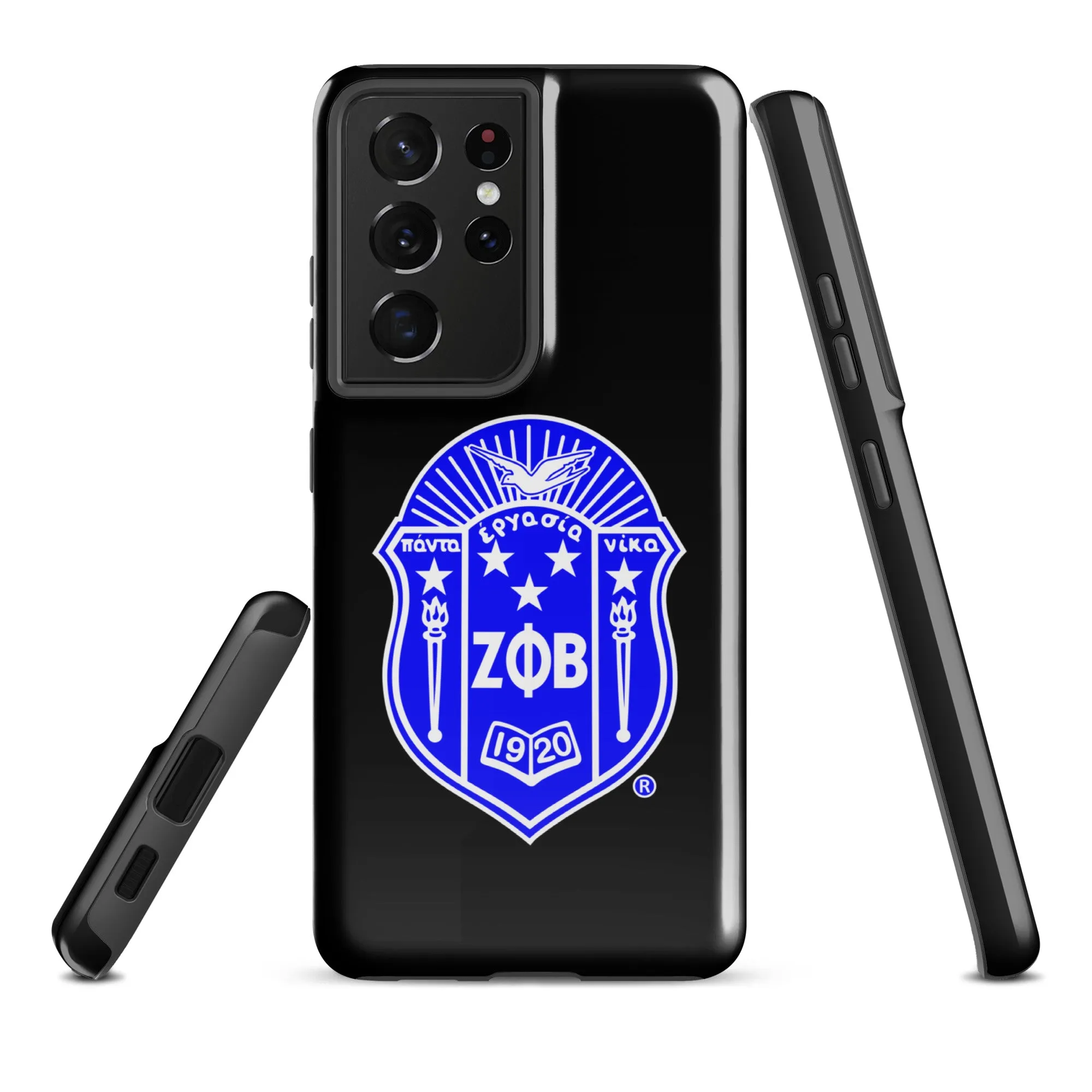 Black Zeta Shield Samsung Case