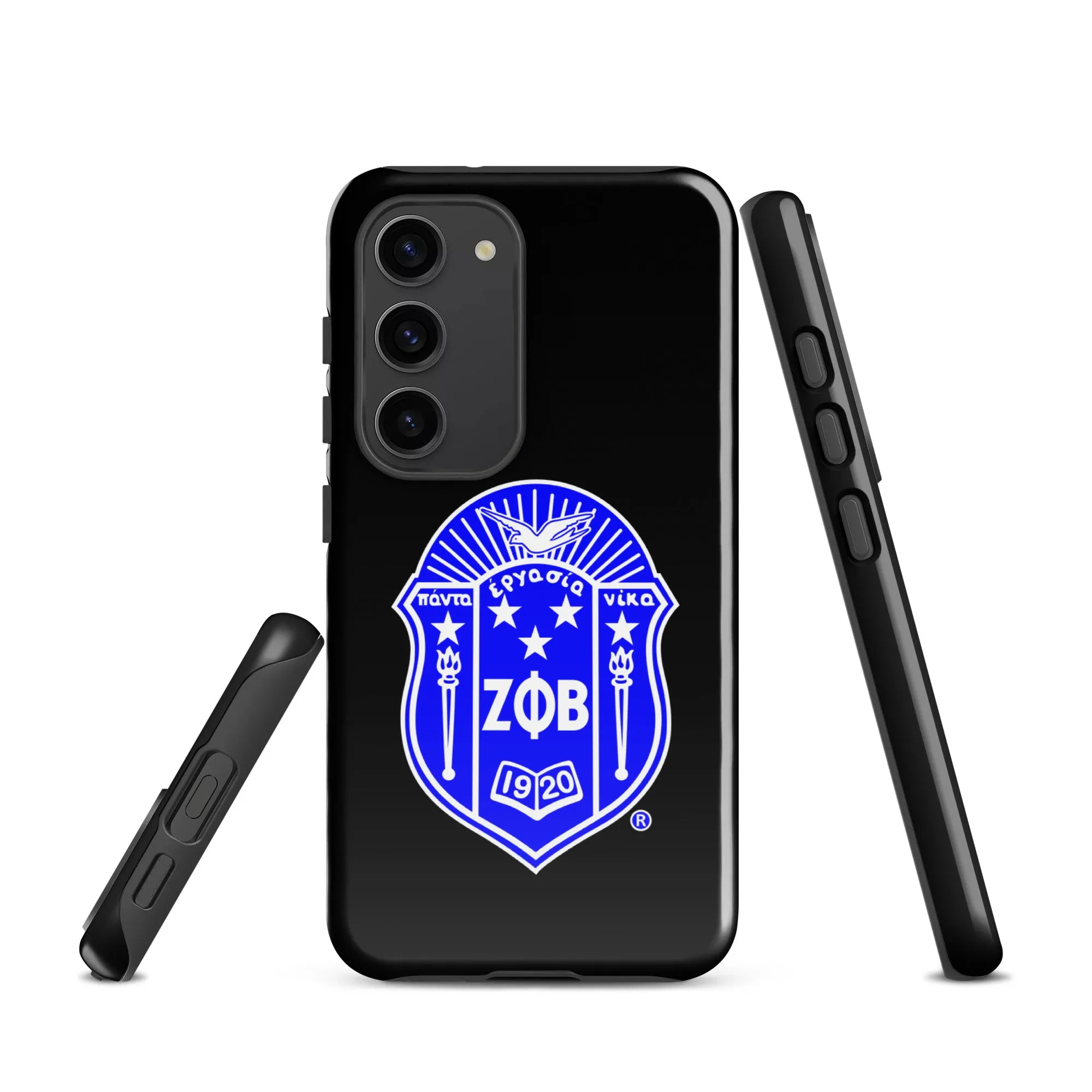 Black Zeta Shield Samsung Case