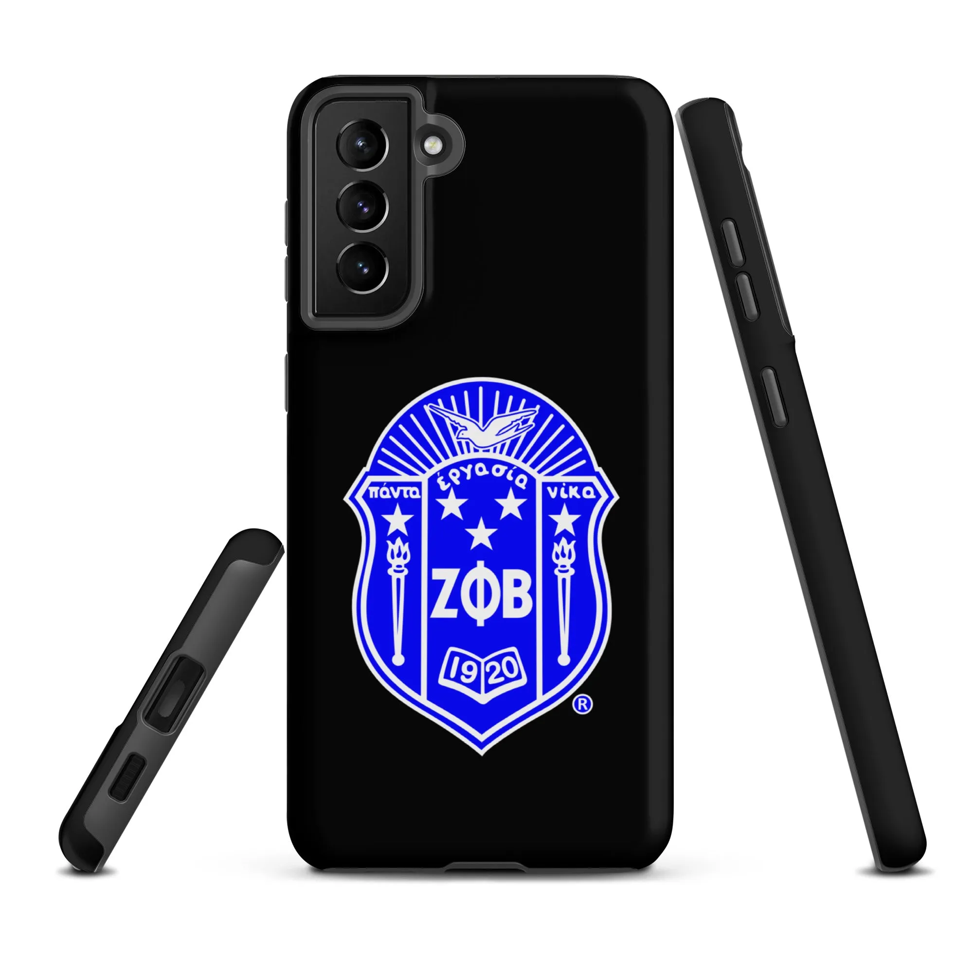 Black Zeta Shield Samsung Case