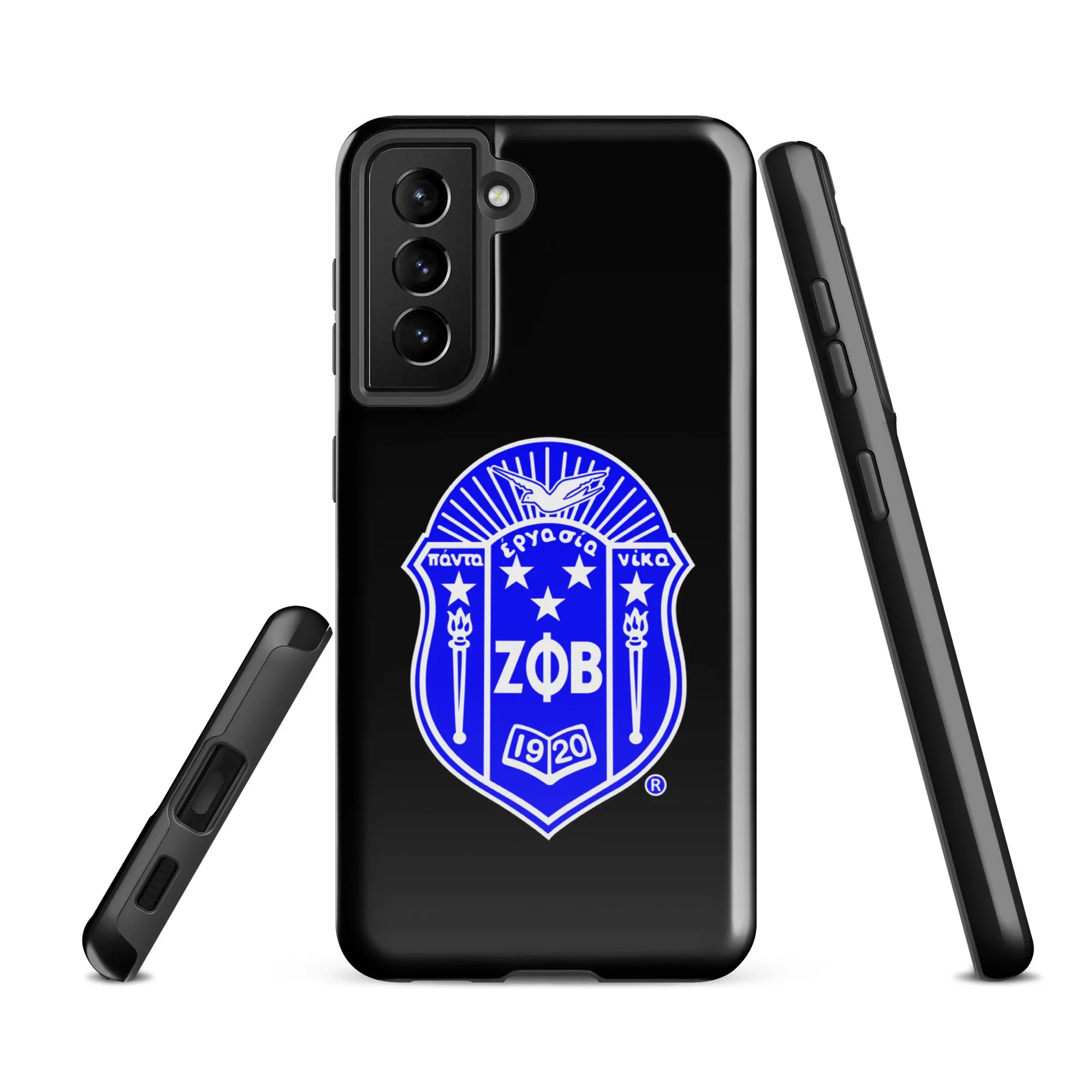 Black Zeta Shield Samsung Case