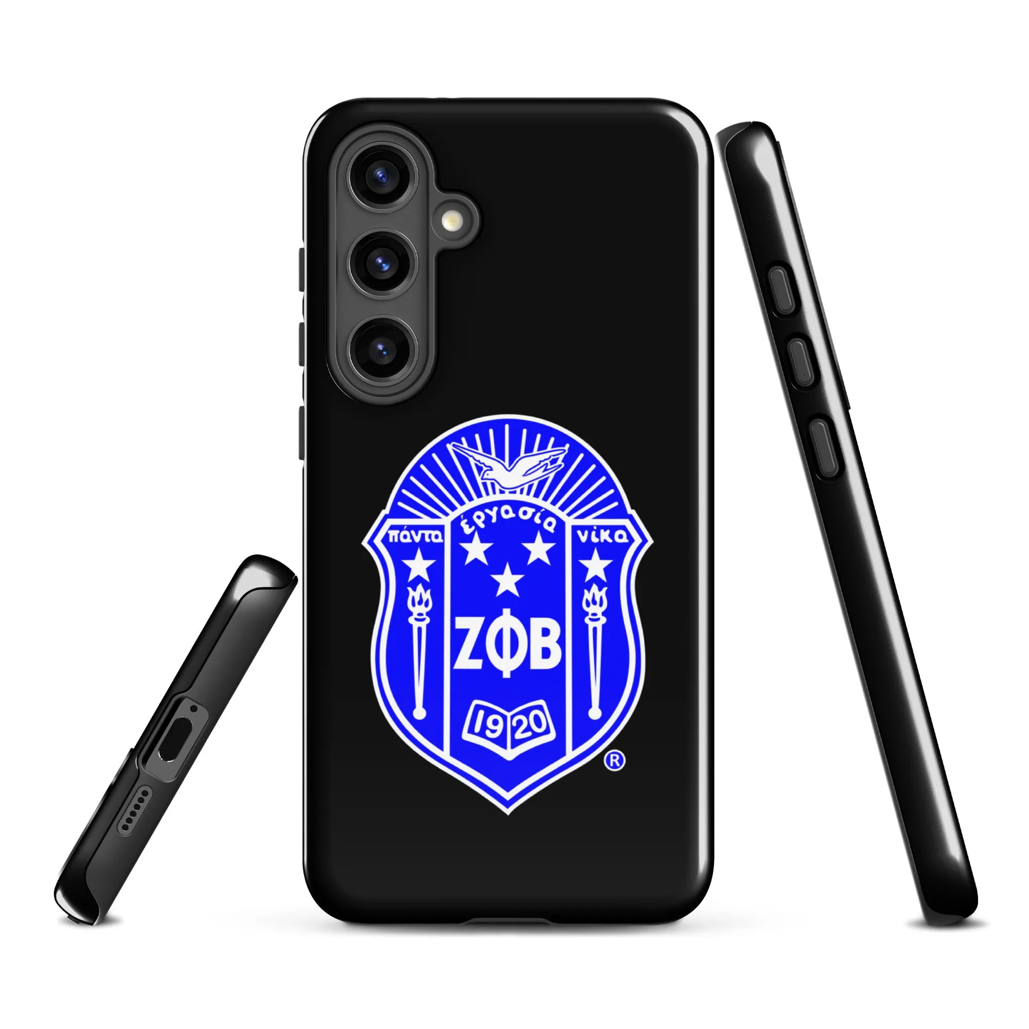 Black Zeta Shield Samsung Case