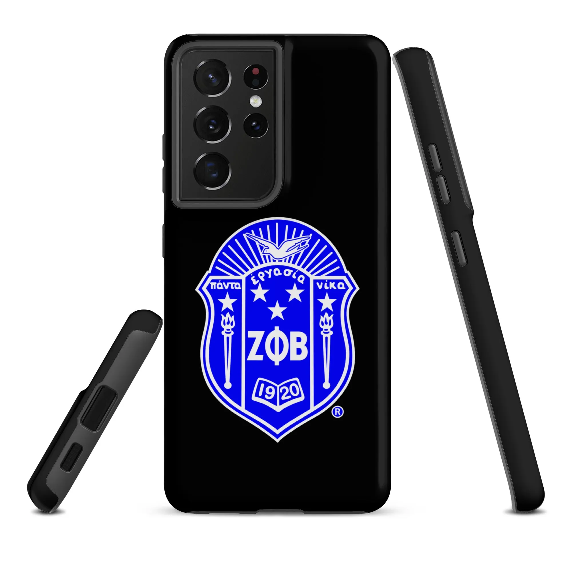 Black Zeta Shield Samsung Case