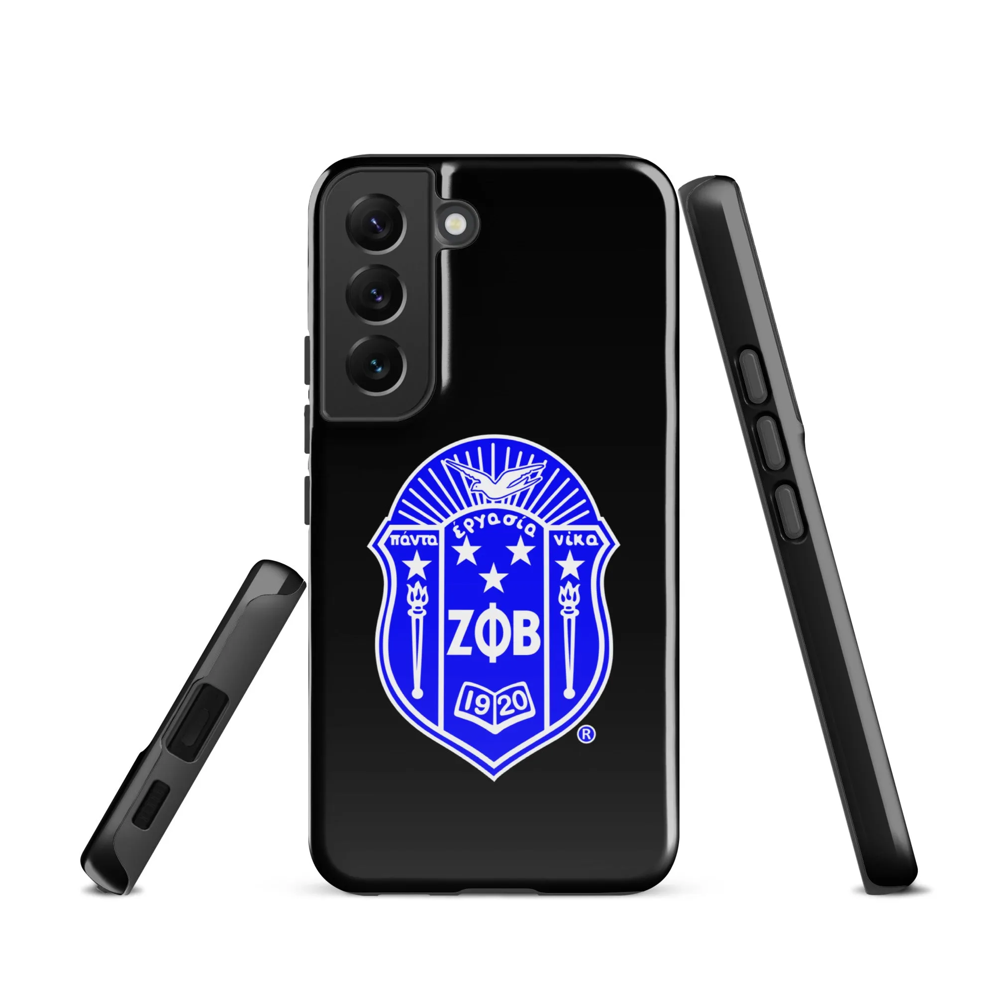 Black Zeta Shield Samsung Case