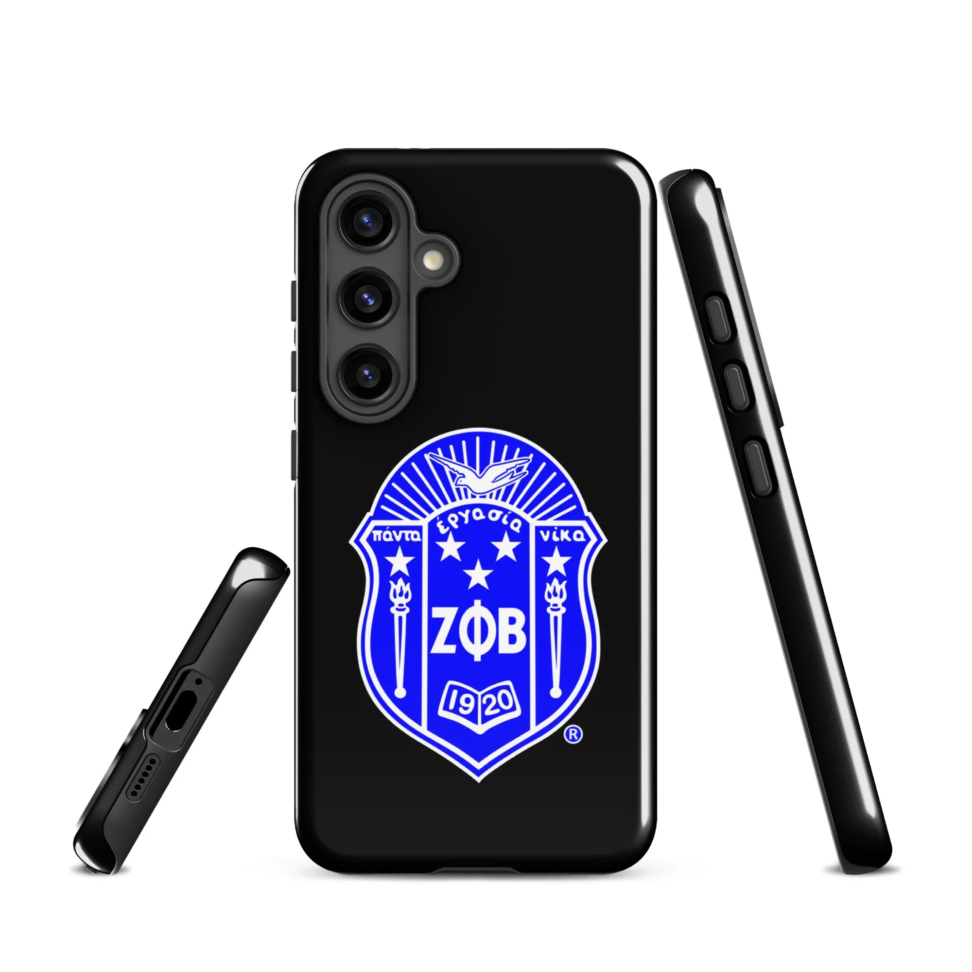 Black Zeta Shield Samsung Case