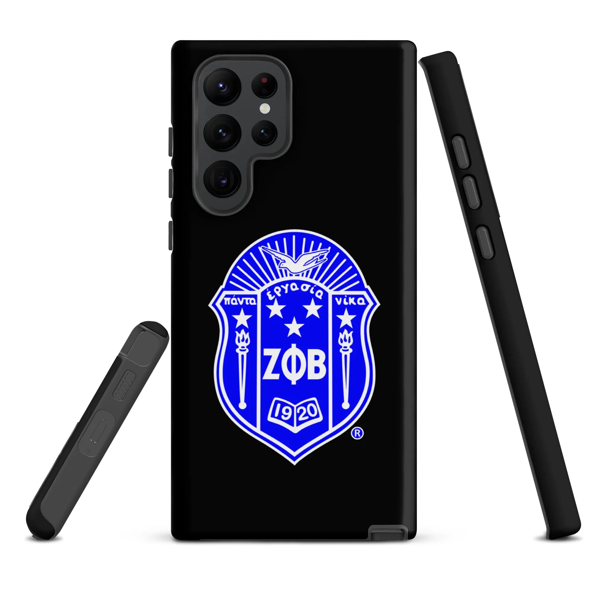 Black Zeta Shield Samsung Case