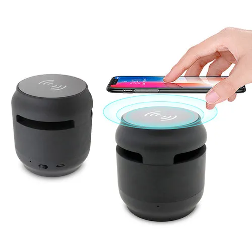 Bluetooth Speaker with Wireless Charging Pad | Fabric Speaker