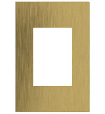 Brushed Satin Brass, 2-Gang  Wall Plate