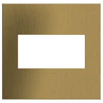 Brushed Satin Brass, 3-Gang  Wall Plate