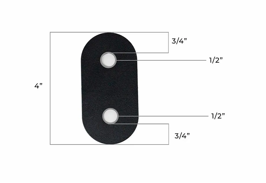 Cali Raised LED Recovery Board Mounts for Bed Rack