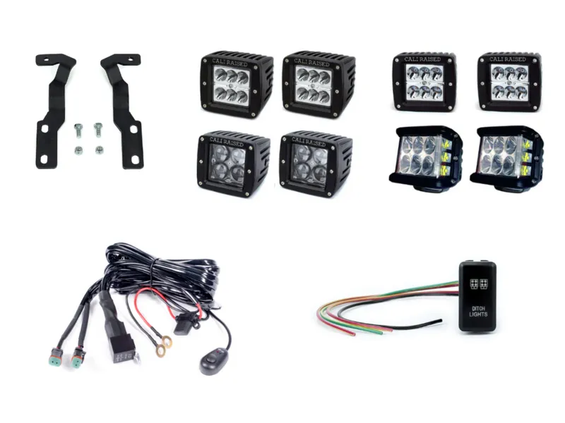 Cali Raised Low Profile Ditch Light Kit For Tacoma (2016-2023)