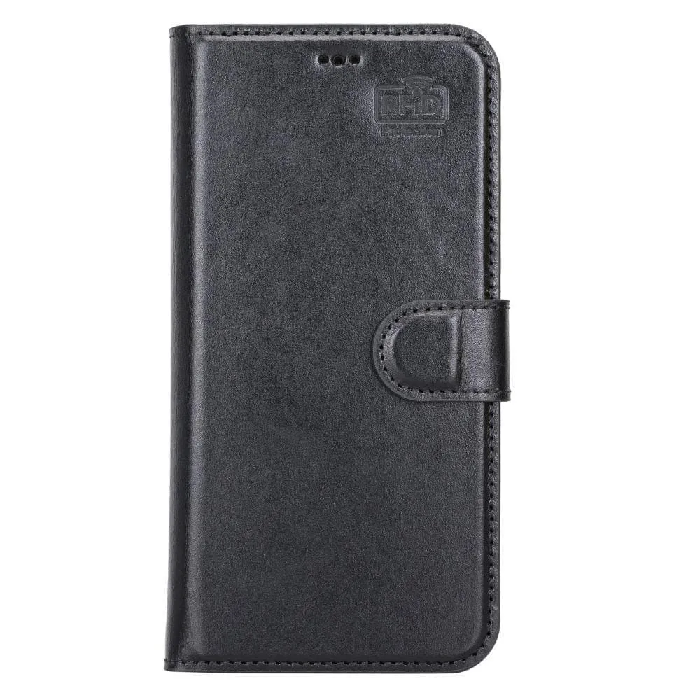 Carter iPhone 13 Detachable Wallet Case, Rustic Black