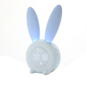 Cartoon Cute Rabbit Timing Alarm Clock with Night Light LED Light Timer Alarm Clock Creative USB Charging Bedside Lamp