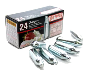 Chef Master 90061 Chef-Master N2O Whipped Cream Chargers (24 chargers per box) (must be purchased