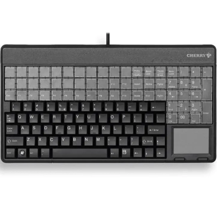 Cherry G86-61401 SPOS Programmable Keyboard Touchpad Black USB