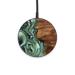 Circle Wood Resin Wireless Charger - Braylon (Green, 640706)