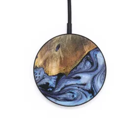 Circle Wood Resin Wireless Charger - Bret (Blue, 701804)