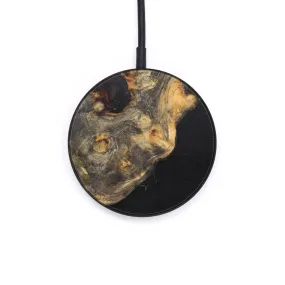 Circle Wood Resin Wireless Charger - Carmela (Pure Black, 610203)