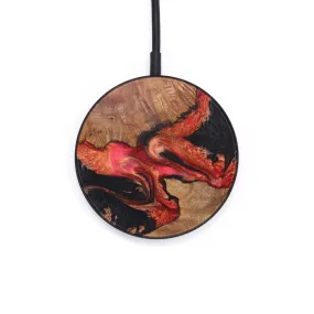 Circle Wood Resin Wireless Charger - Catalina (Red, 636102)