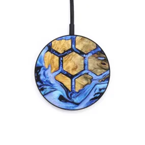 Circle Wood Resin Wireless Charger - Christine (Pattern, 637880)