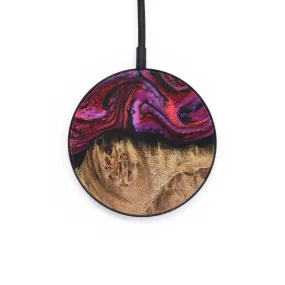 Circle Wood Resin Wireless Charger - Dakota (Red, 687861)